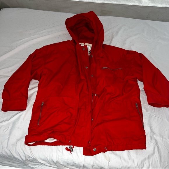 Saks Fifth Avenue Other - Saks Fifth avenue exclusive Red terry cloth/towel swim Jacket M